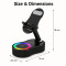5-in-1 Smart Bluetooth Speaker & Adjustable Phone Stand Wireless Induction Audio with RGB Light