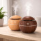 Premium Wood Grain Ultrasonic Aroma Diffuser & Cool Mist Humidifier for Home, Office, and Yoga