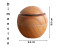 Premium Wood Grain Ultrasonic Aroma Diffuser & Cool Mist Humidifier for Home, Office, and Yoga